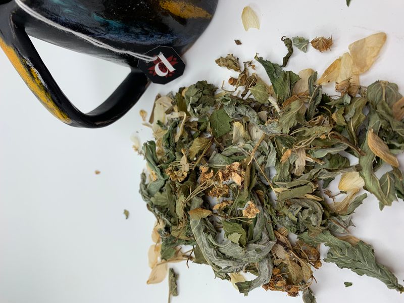 Чай «Вечірній» (дизайн платівка) - натуральний, карпатський трав’яний, 20 пакетиків Relaxing Tea фото