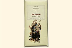 Шоколад Art з вмістом какао 50% із подрібненими какао-бобами фото
