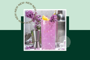 Lilac gin and tonic