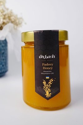 Мед натуральний Карпатський «Падевий», 475 г, сбір 2022 року Padovy honey фото